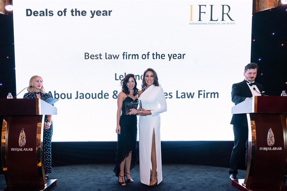 AJA awarded Best Law Firm of the Year for Lebanon at the IFLR Middle East Awards 